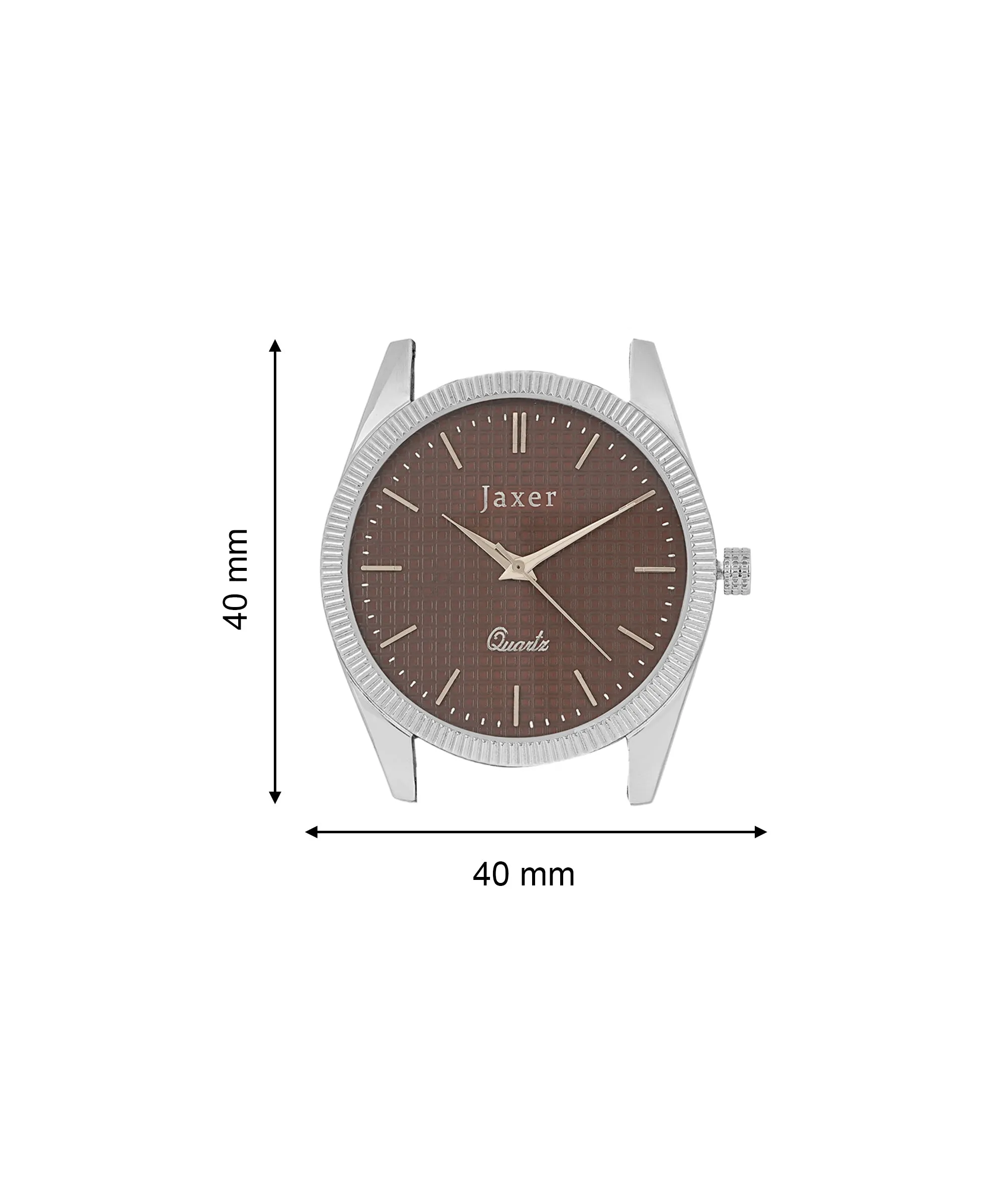 Jaxer Brown Dial Steel Chain Analog Wrist Watch for Men - JXRM2197