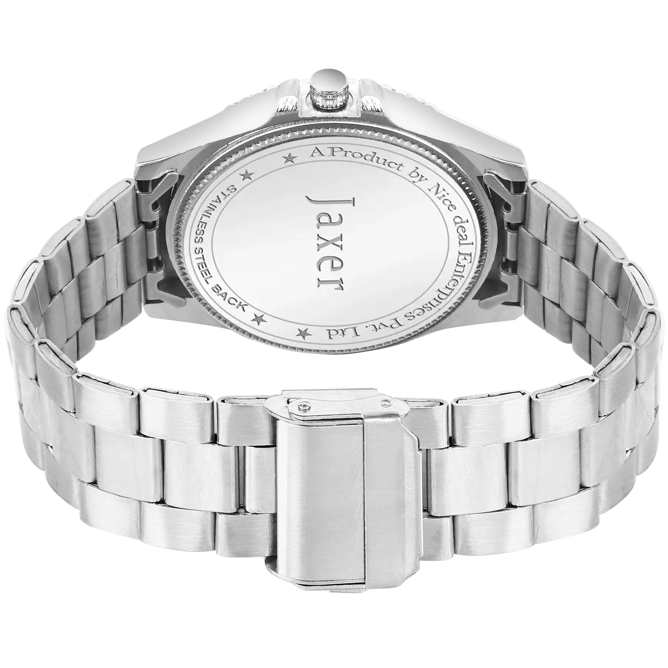 Jaxer Green Dial Steel Chain Analog Wrist Watch for Men - JXRM2187
