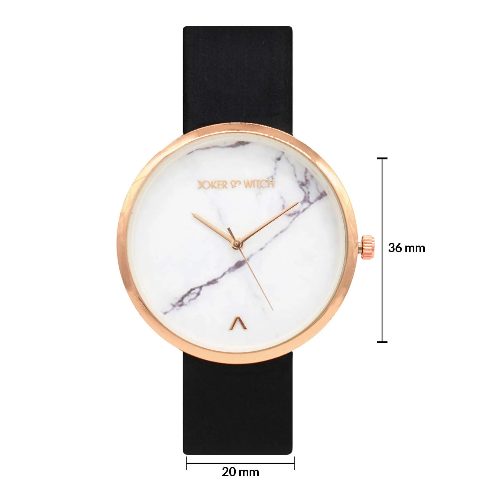 Joker & Witch Hailey Black Marble Dial Watch