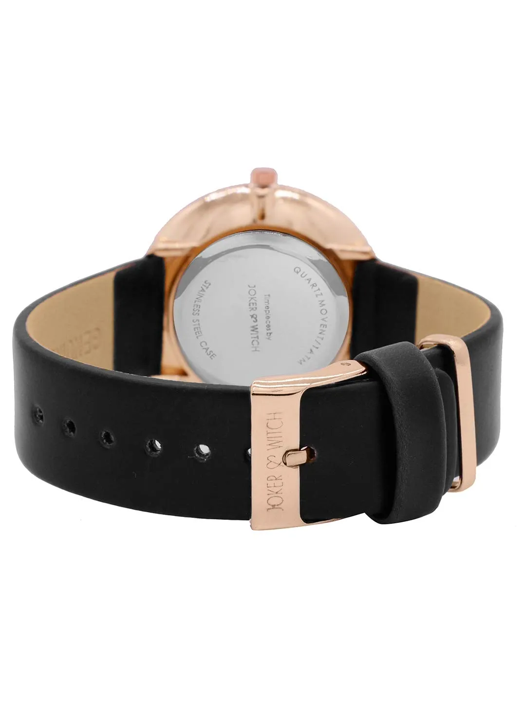 Joker & Witch Hailey Black Marble Dial Watch