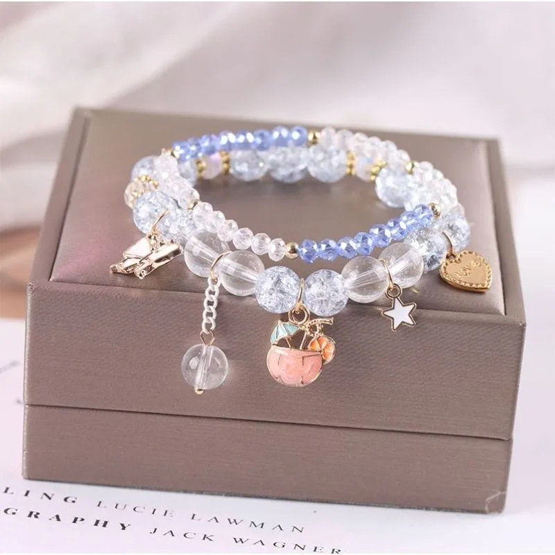 Kawaii Anime Melo Kuro Crystal Bracelet