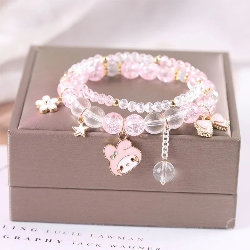 Kawaii Anime Melo Kuro Crystal Bracelet