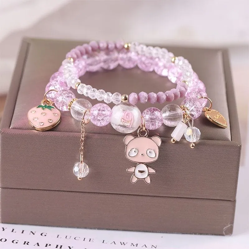 Kawaii Anime Melo Kuro Crystal Bracelet