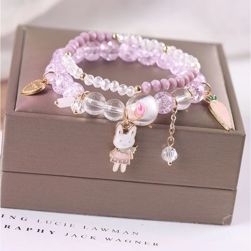 Kawaii Anime Melo Kuro Crystal Bracelet