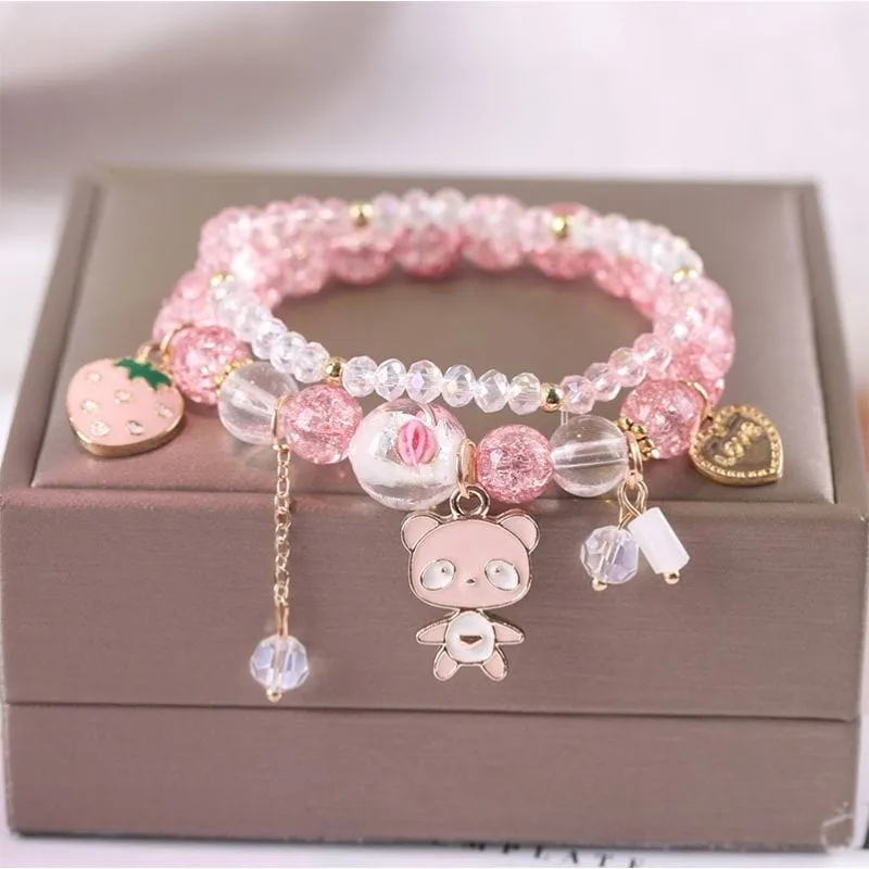 Kawaii Anime Melo Kuro Crystal Bracelet