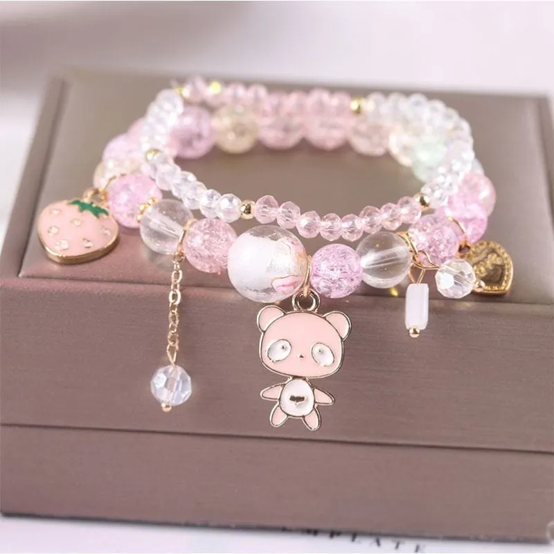 Kawaii Anime Melo Kuro Crystal Bracelet