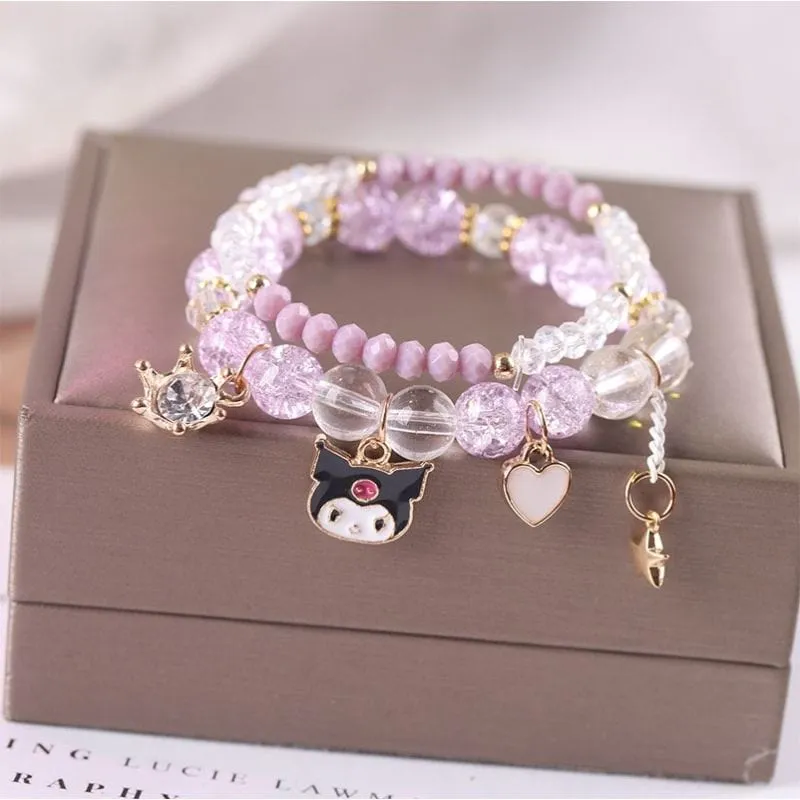 Kawaii Anime Melo Kuro Crystal Bracelet