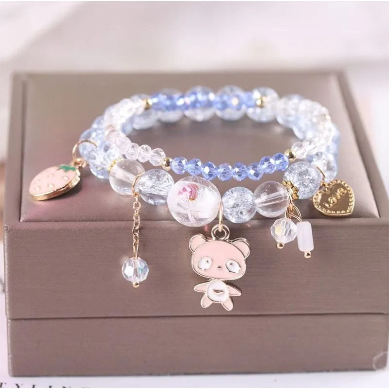 Kawaii Anime Melo Kuro Crystal Bracelet