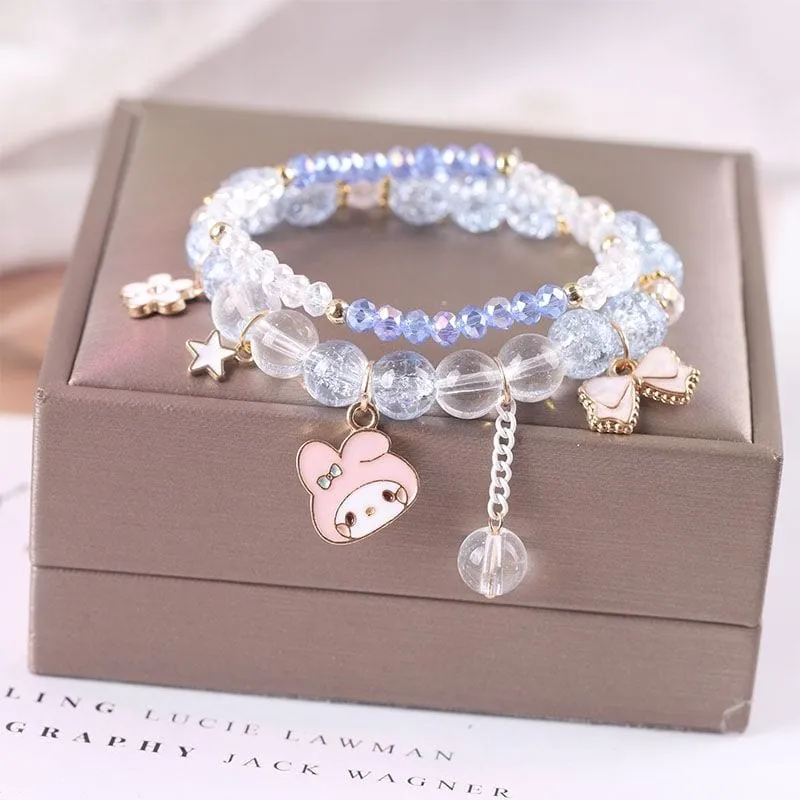 Kawaii Anime Melo Kuro Crystal Bracelet