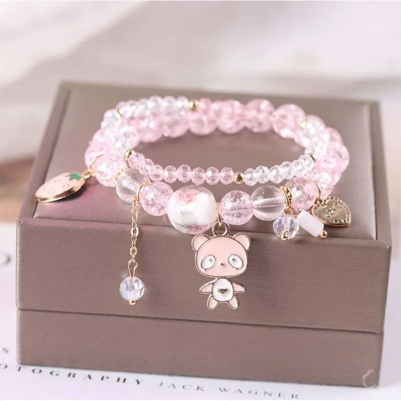 Kawaii Anime Melo Kuro Crystal Bracelet