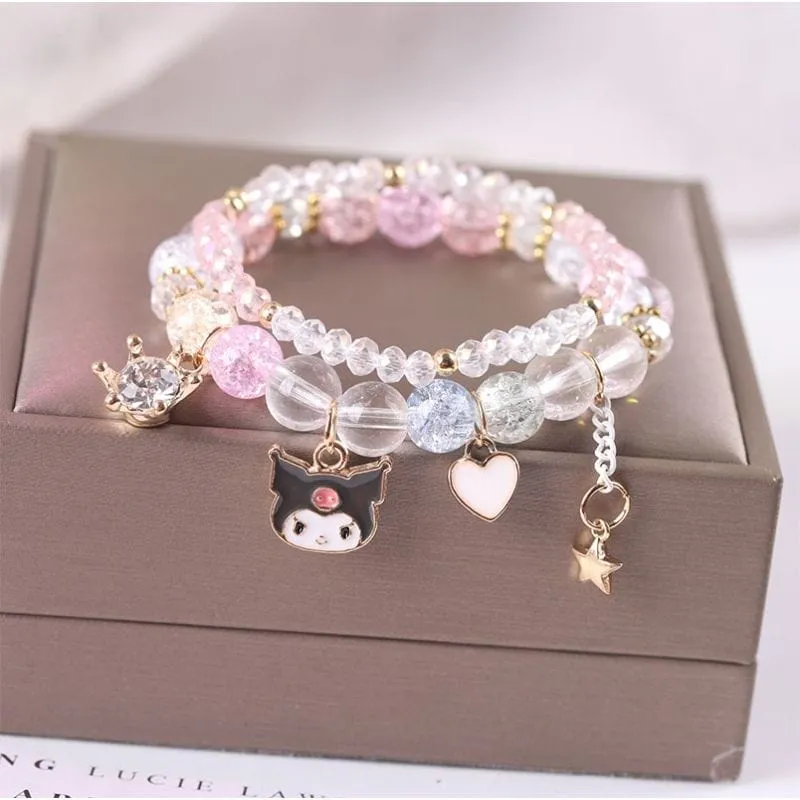 Kawaii Anime Melo Kuro Crystal Bracelet