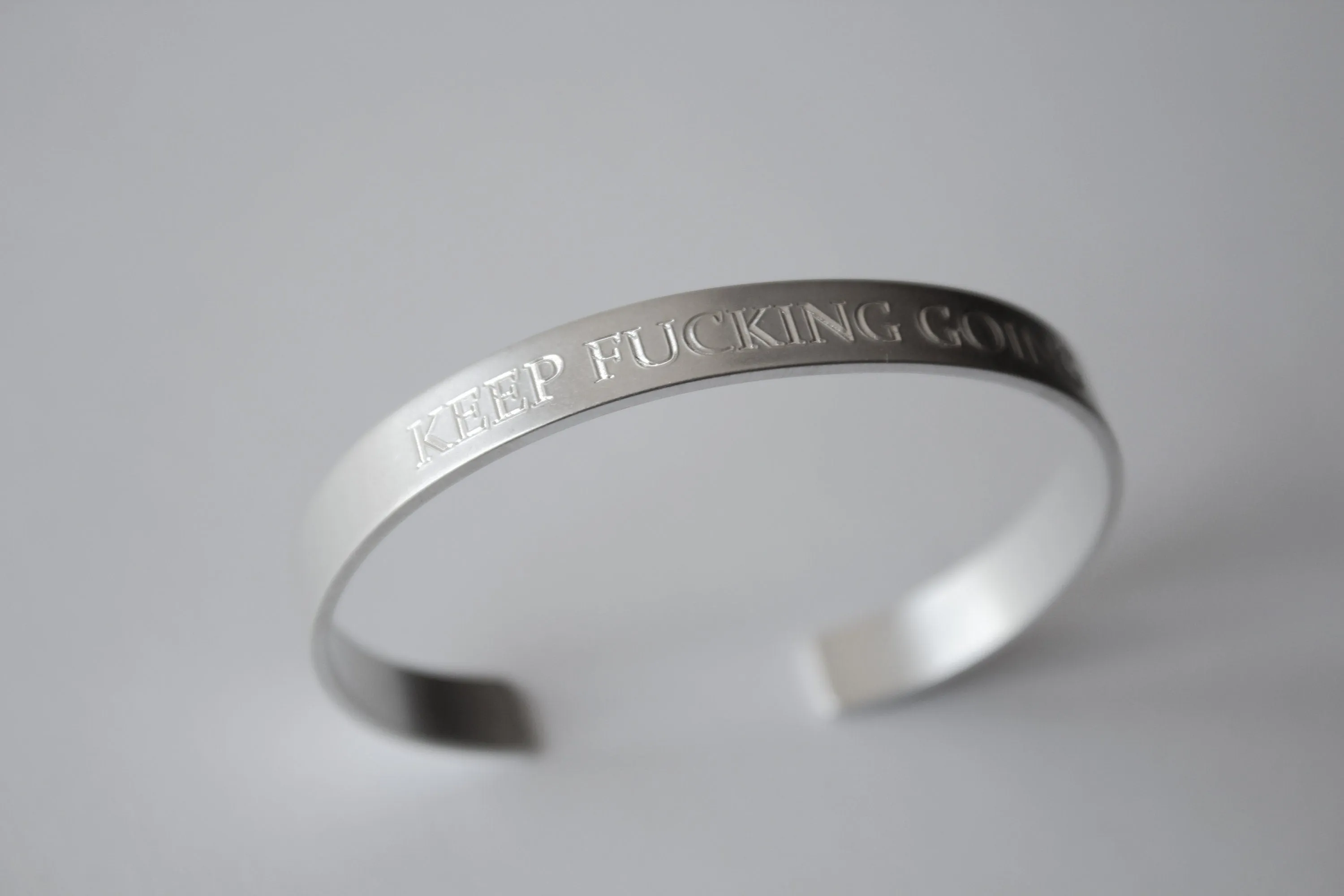 Keep Fucking Going, Keep Fucking Going Cuff, Inspirational Bracelet Cuff, Motivational Jewelry, Personalized Cuff Bracelet, Friend Bracelet