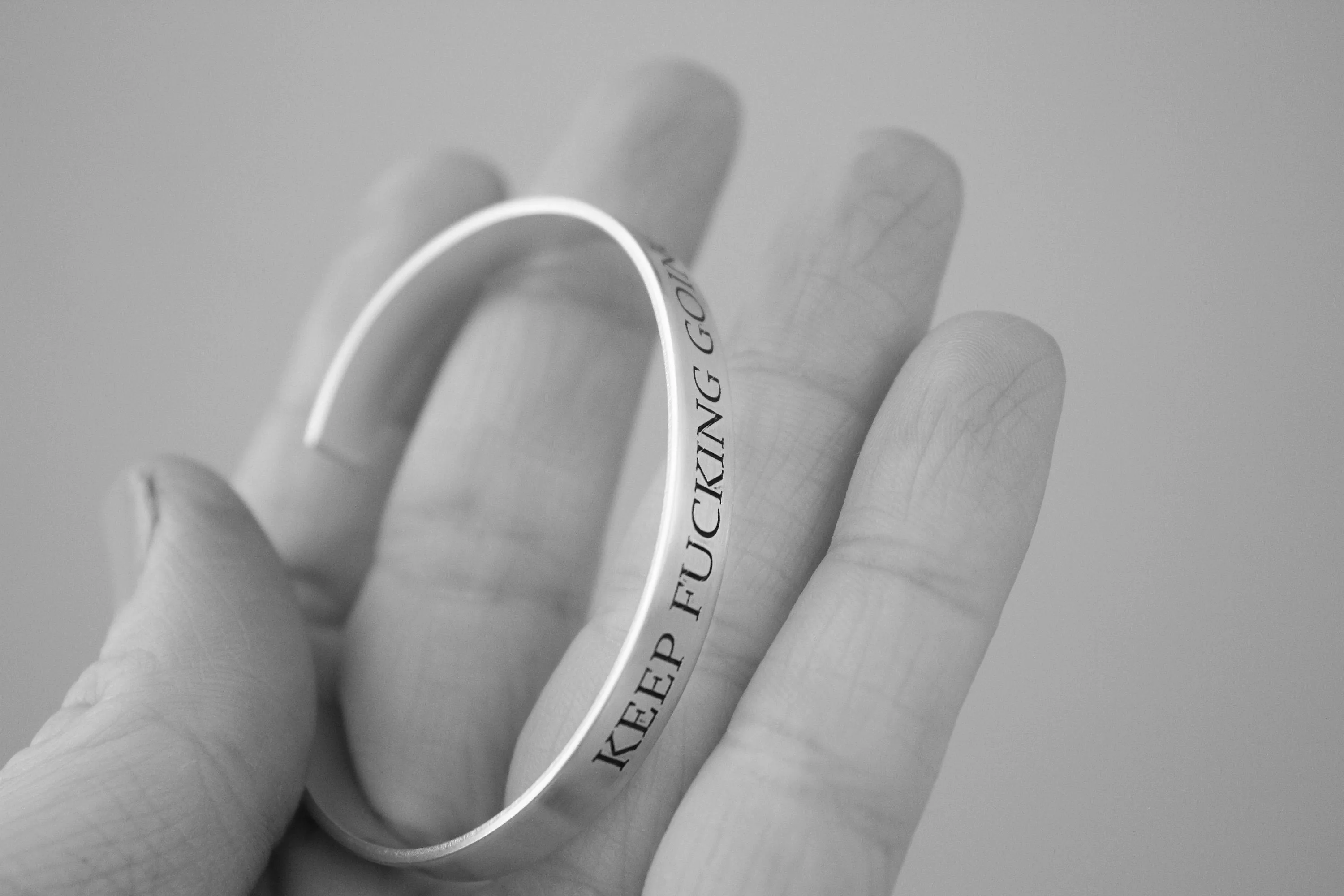 Keep Fucking Going, Keep Fucking Going Cuff, Inspirational Bracelet Cuff, Motivational Jewelry, Personalized Cuff Bracelet, Friend Bracelet