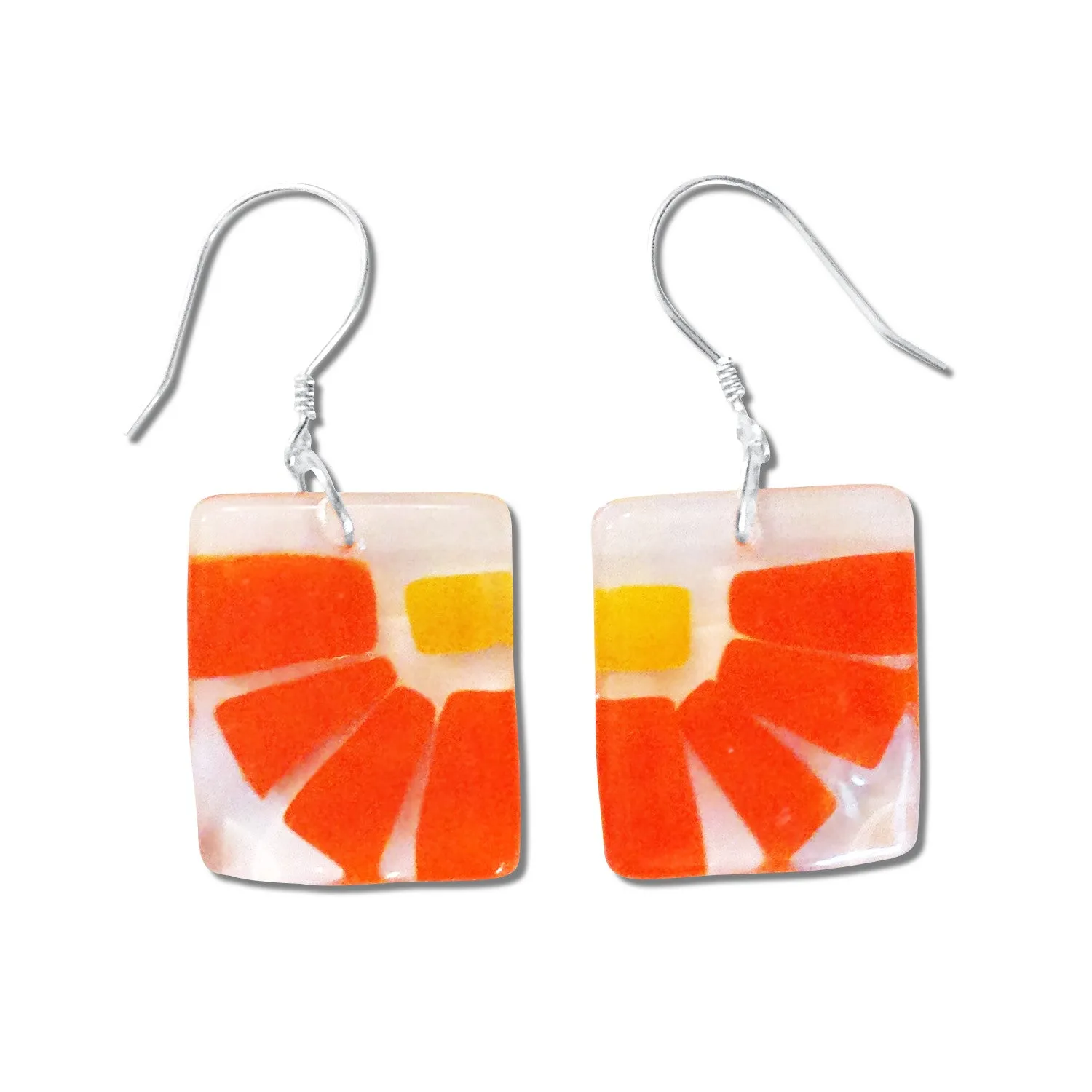 LAMA Glass Earrings - Aqua