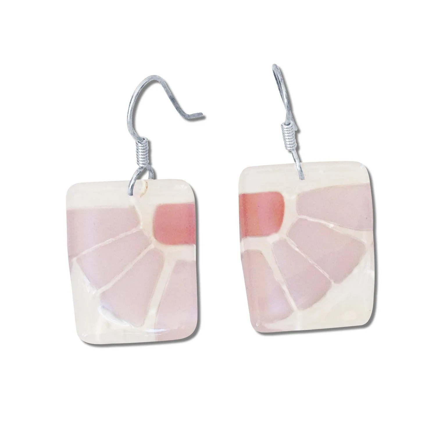 LAMA Glass Earrings - Aqua