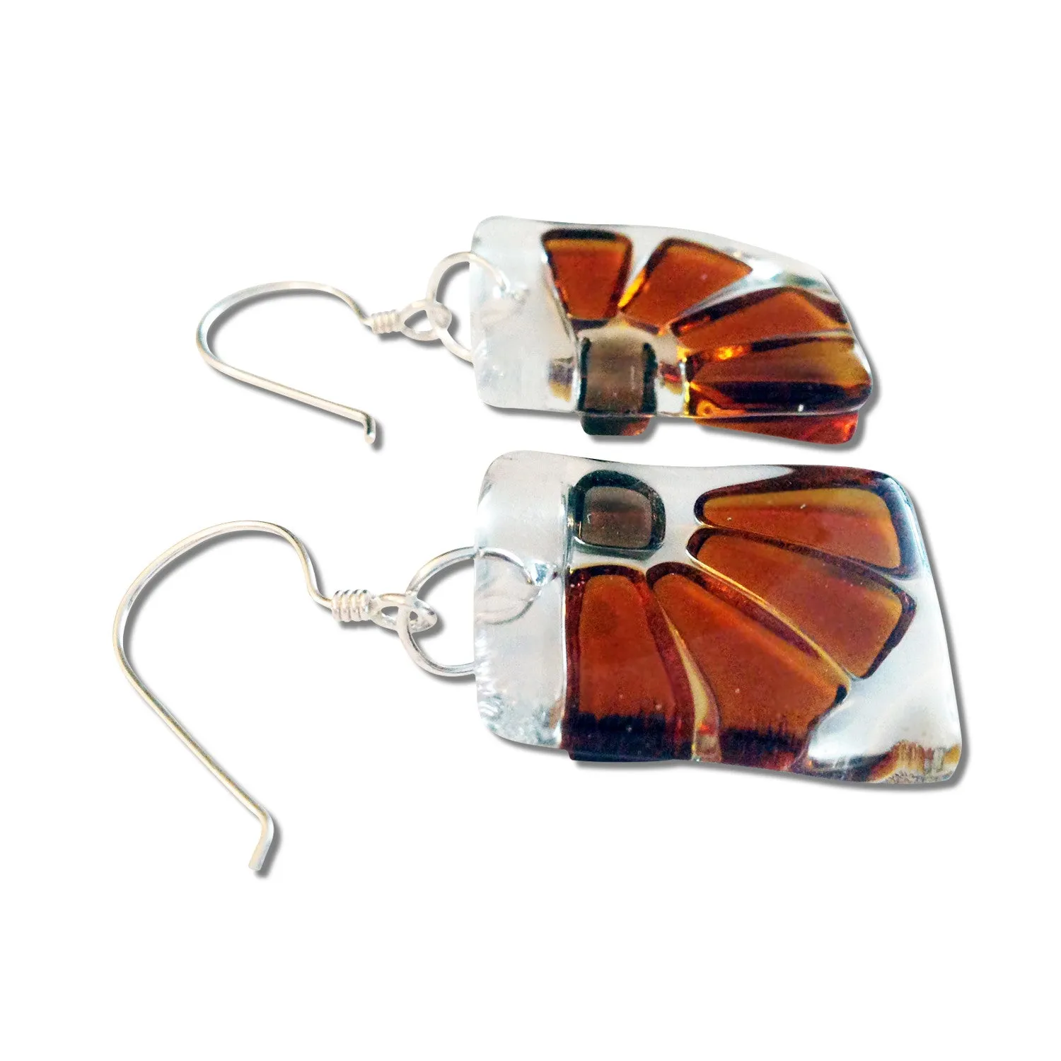 LAMA Glass Earrings - Aqua
