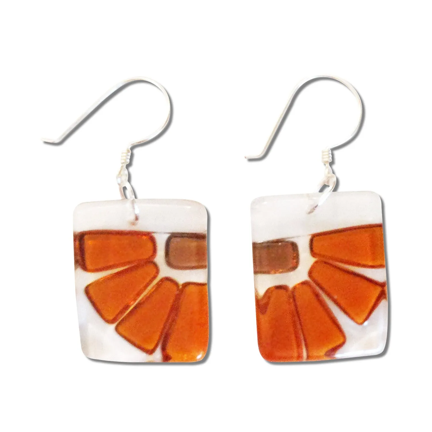 LAMA Glass Earrings - Aqua