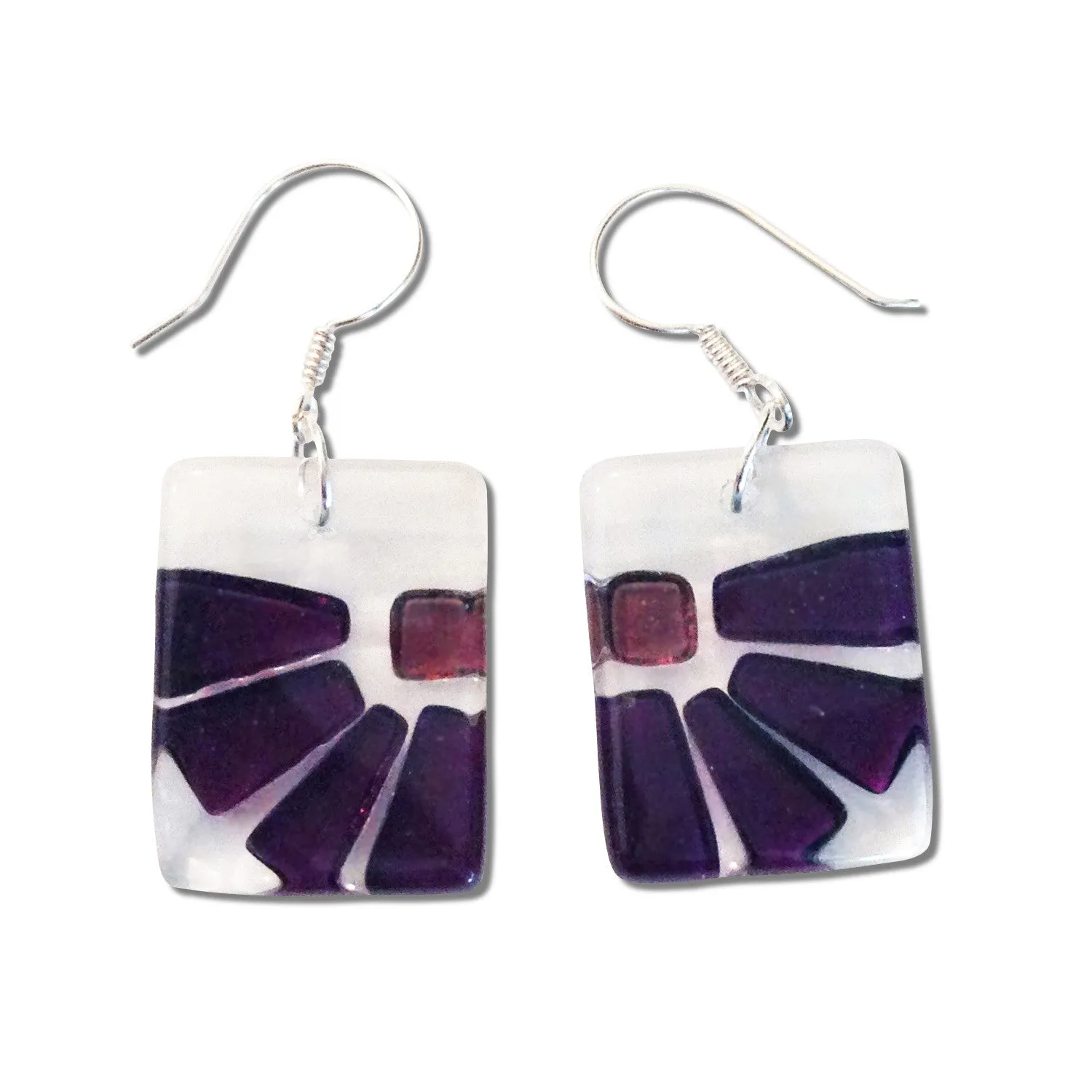 LAMA Glass Earrings - Aqua