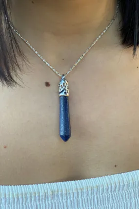 Large Crystal Point Necklace
