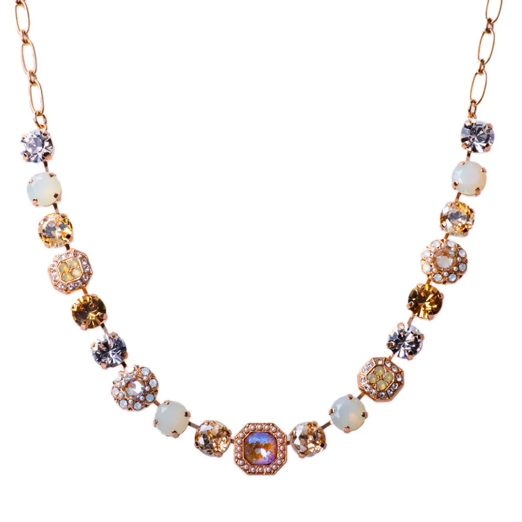 Large Square Cluster Necklace in "Butter Pecan" *Custom*