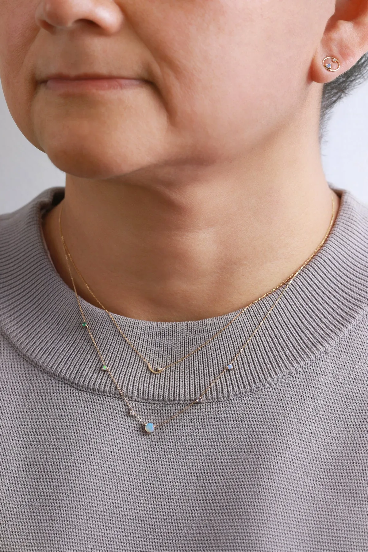 Linear Chain Necklace by WWAKE