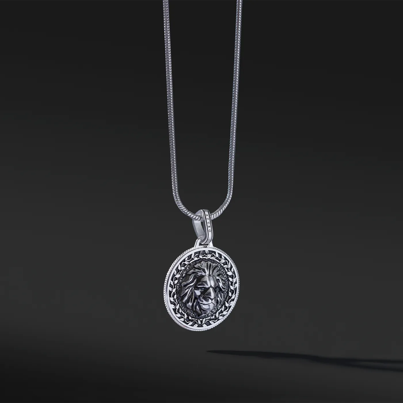 Lion Silver Pendant Necklace