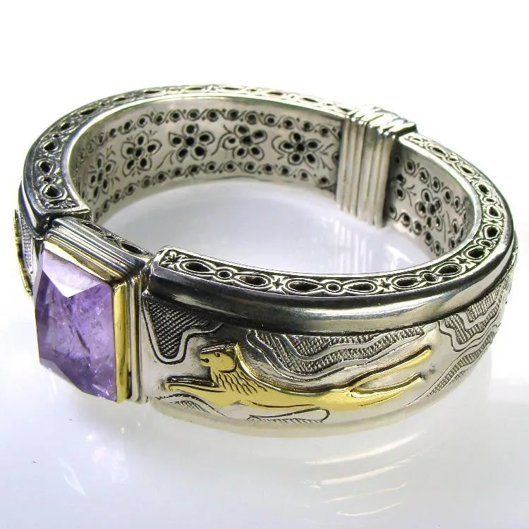 Lions Cuff Bracelet