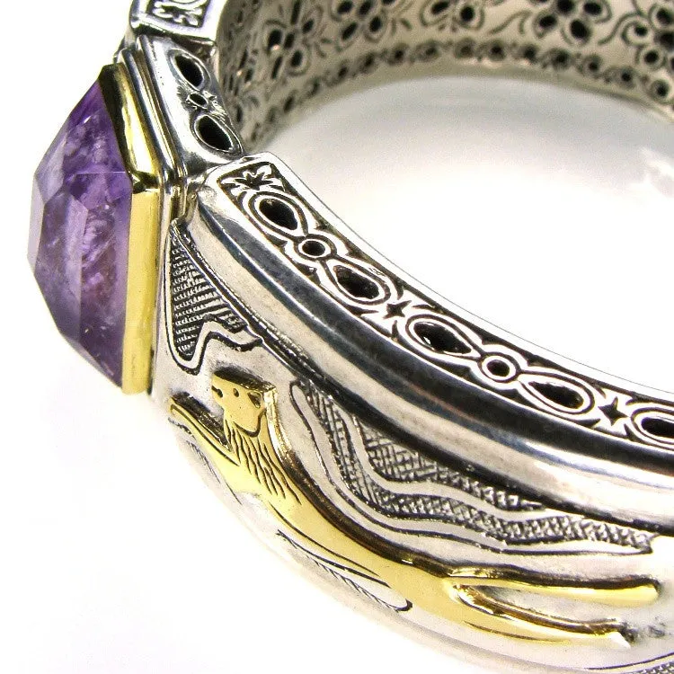 Lions Cuff Bracelet