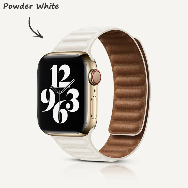 lndigo | Leather Link Magnetic Strap