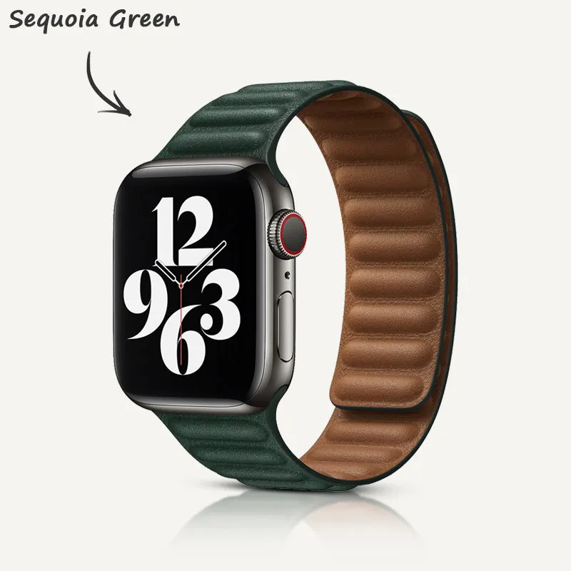 lndigo | Leather Link Magnetic Strap