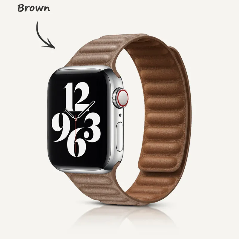 lndigo | Leather Link Magnetic Strap