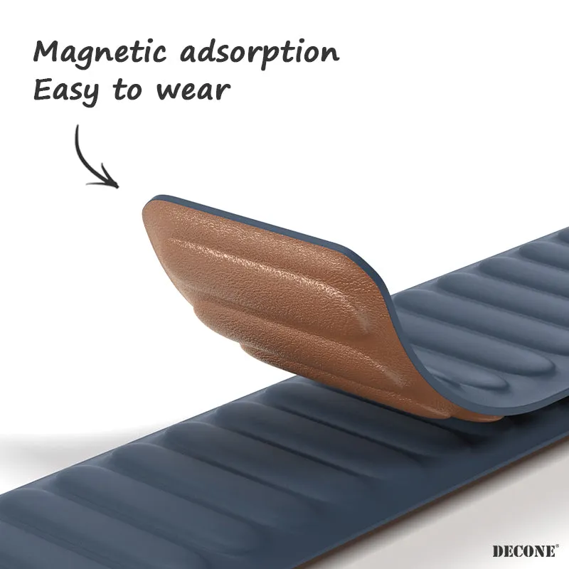 lndigo | Leather Link Magnetic Strap