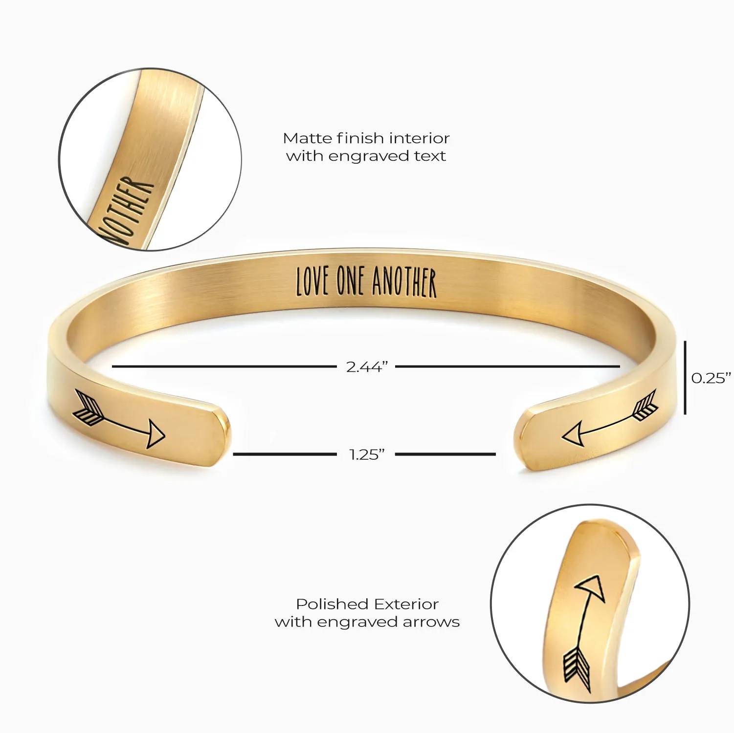 Love One Another Cuff Bracelet