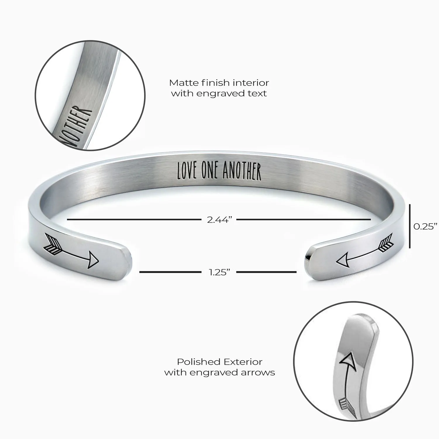 Love One Another Cuff Bracelet
