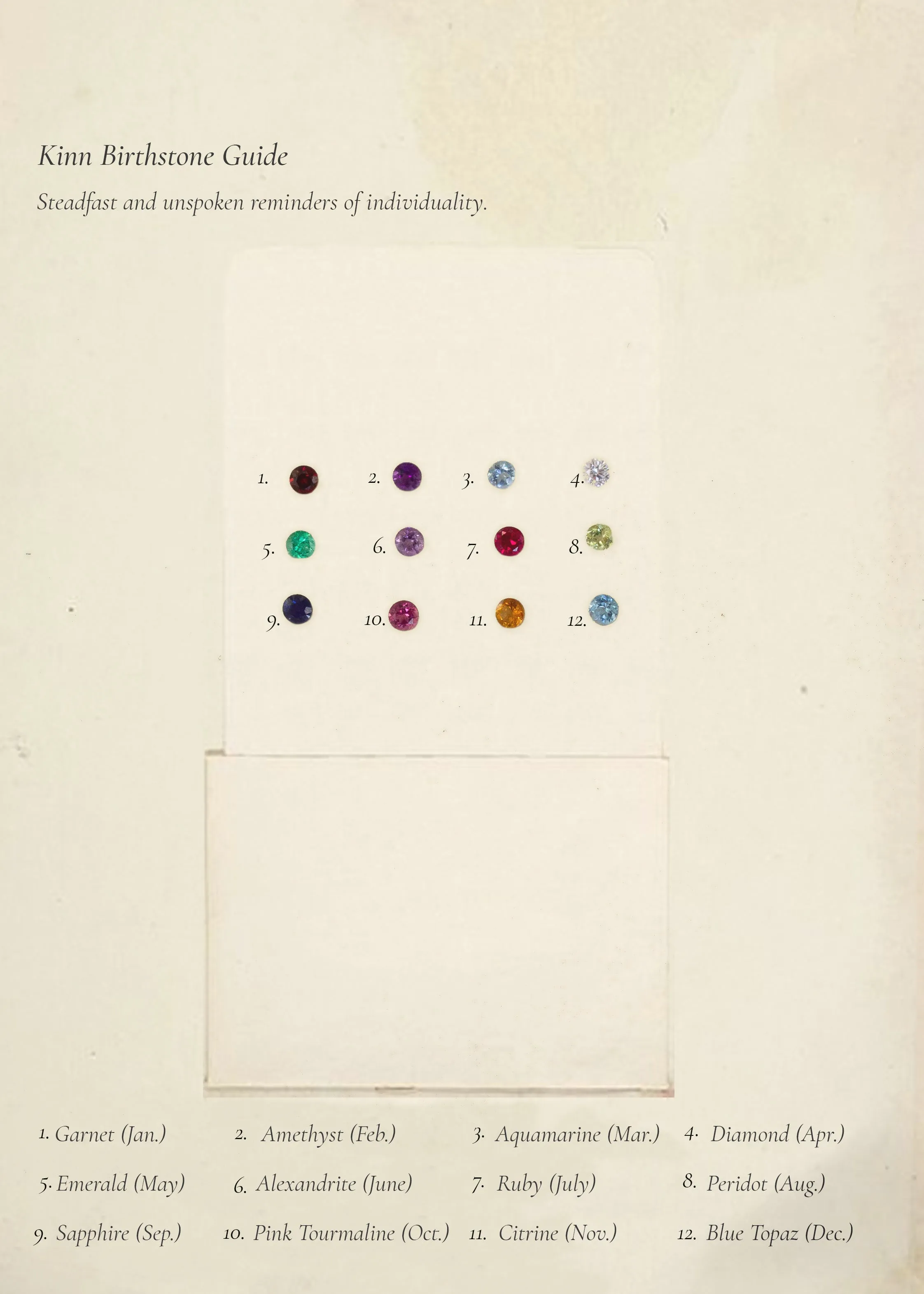 Ma-eum Birthstone Charm Sapphire