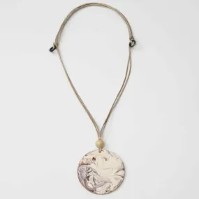 Marielle Pendant in Peach Multi