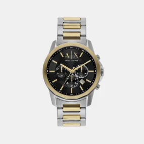 Men's Chronograph Two-Tone Stainless Steel Watch and Bracelet Set AX7148SET