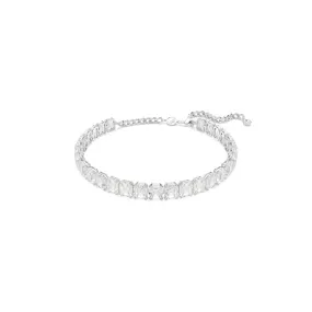 Millenia Rhodium Plated White Octagon Cut Crystal Choker 5696292