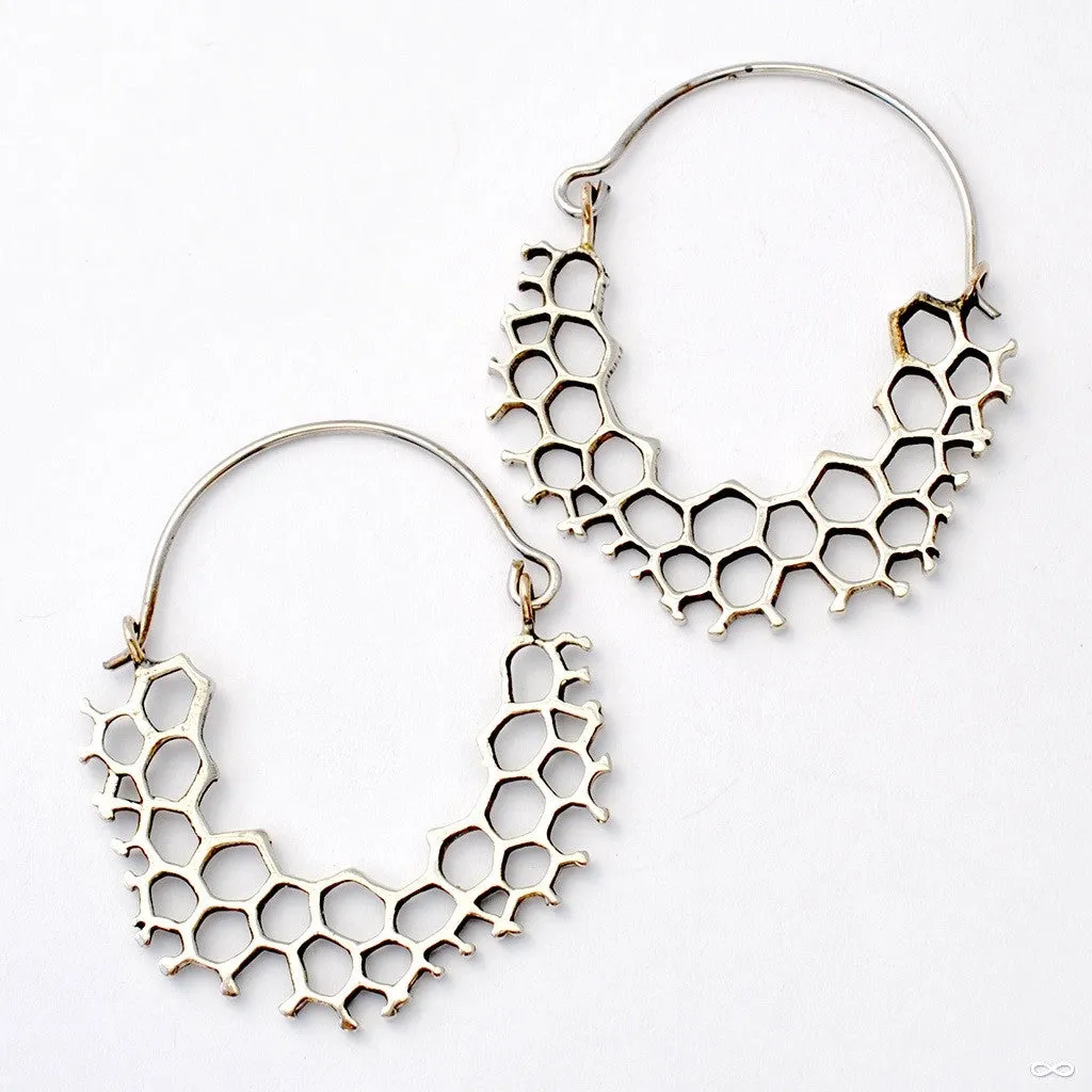 Mini Hex Hoop Earrings from Eleven44