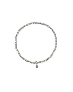 Mirror Beaded Bezel Bracelet | 2.5mm