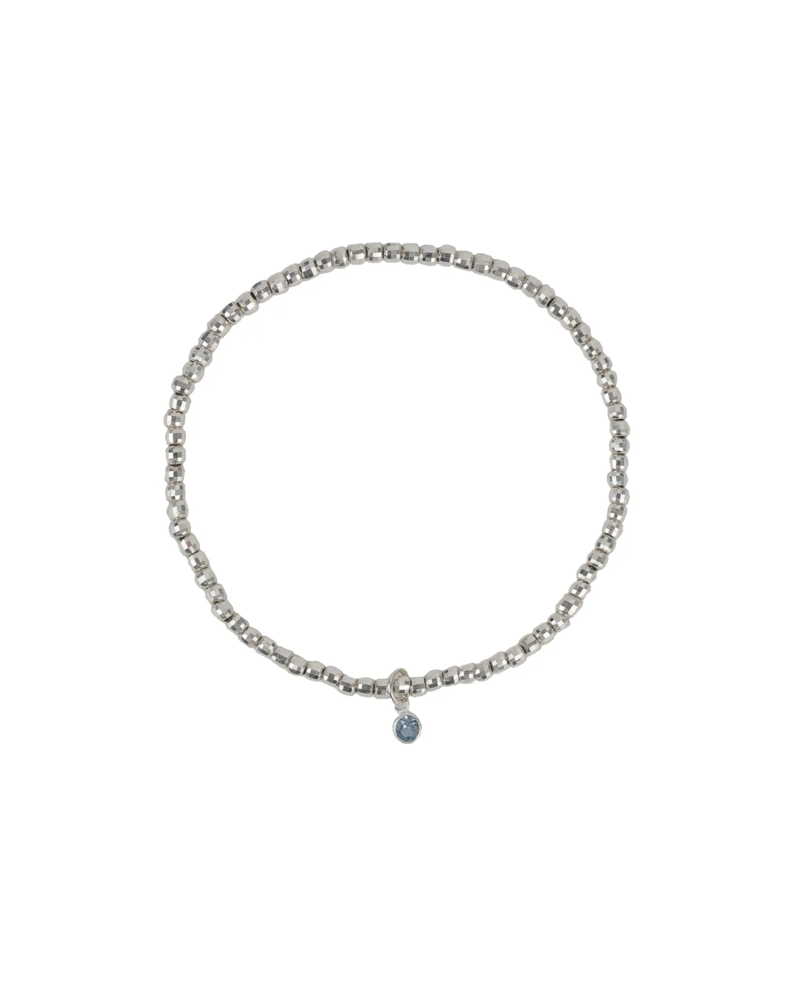 Mirror Beaded Bezel Bracelet | 2.5mm