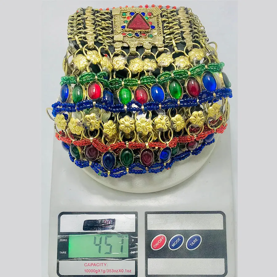 Multicolor Tribal Boho Statement Choker Necklace