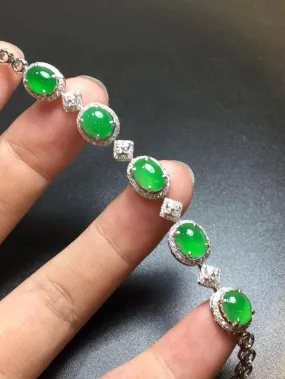 Natural Jade Bracelet Jadeite Bracelet NBT50