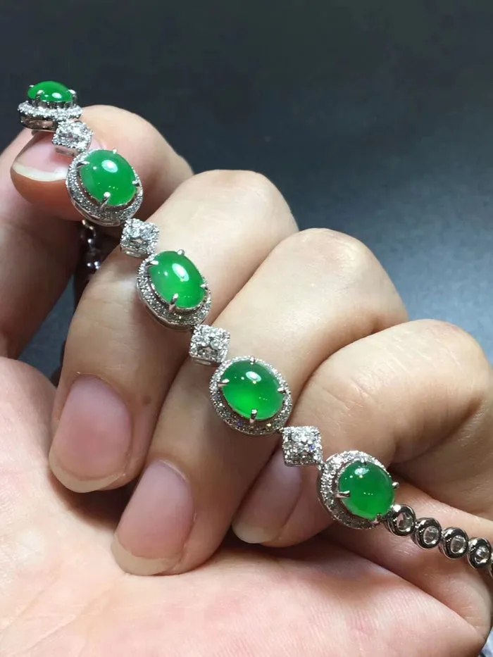 Natural Jade Bracelet Jadeite Bracelet NBT50