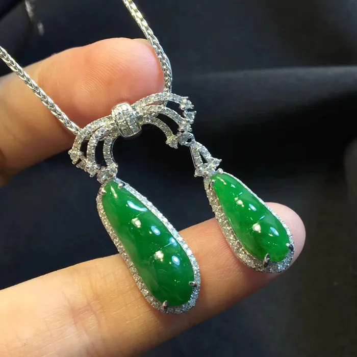 Natural Jade Necklace Jadeite Necklace NNE032
