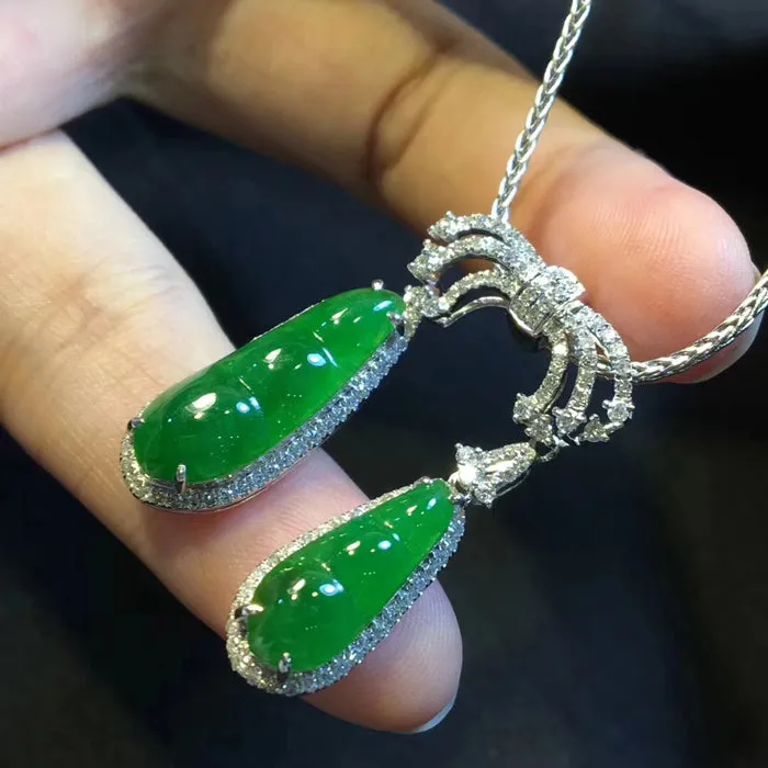 Natural Jade Necklace Jadeite Necklace NNE032