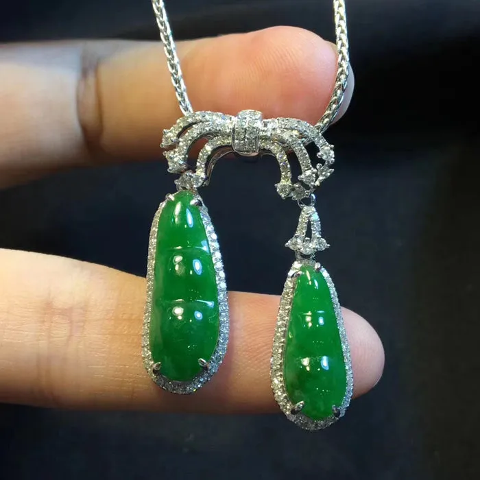 Natural Jade Necklace Jadeite Necklace NNE032