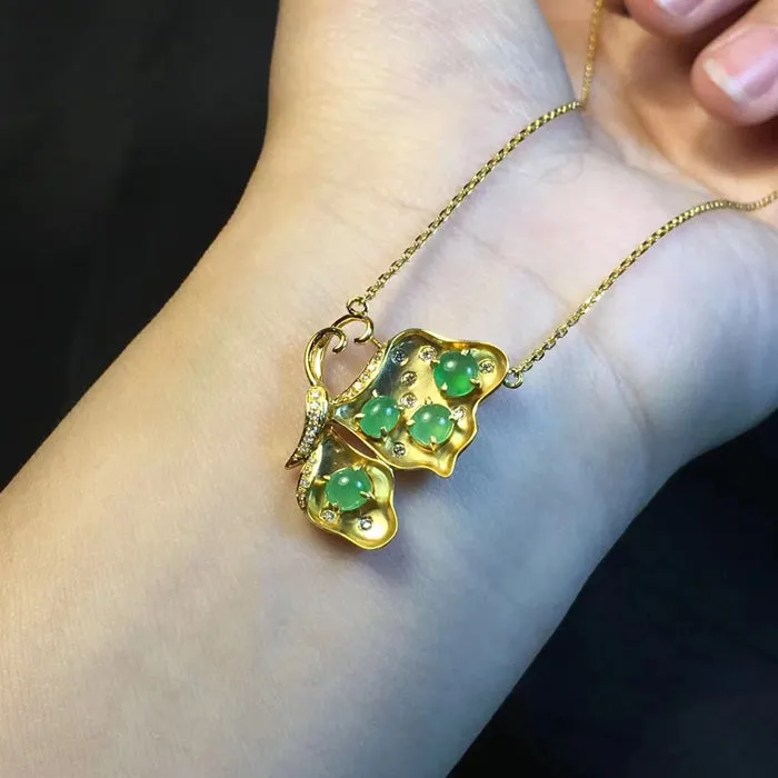 Natural Jade Necklace Jadeite Necklace NNE044