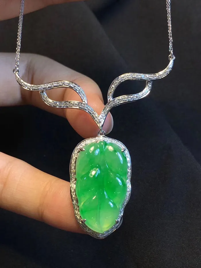 Natural Jade Necklace Jadeite Necklace NNE045