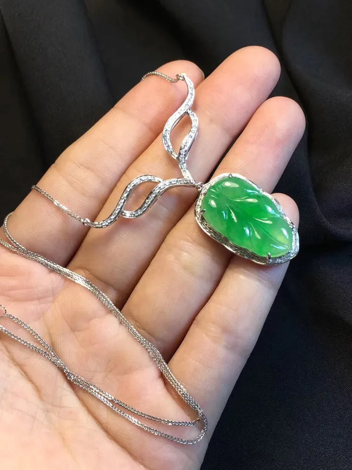 Natural Jade Necklace Jadeite Necklace NNE045